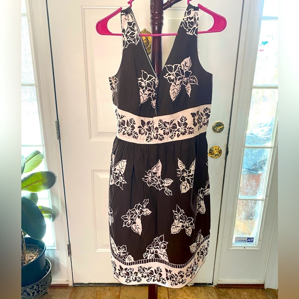 EUC Alyn Paige New York brown/white dress, Size 16